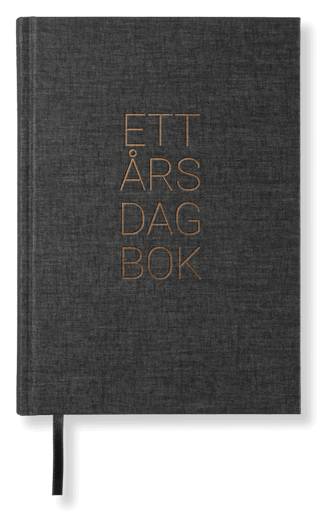 1 year diary, (Swedish edition) transparent black