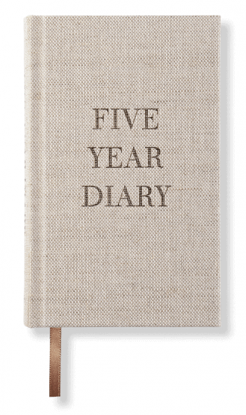 Five Year Diary Pocket Rough Linen